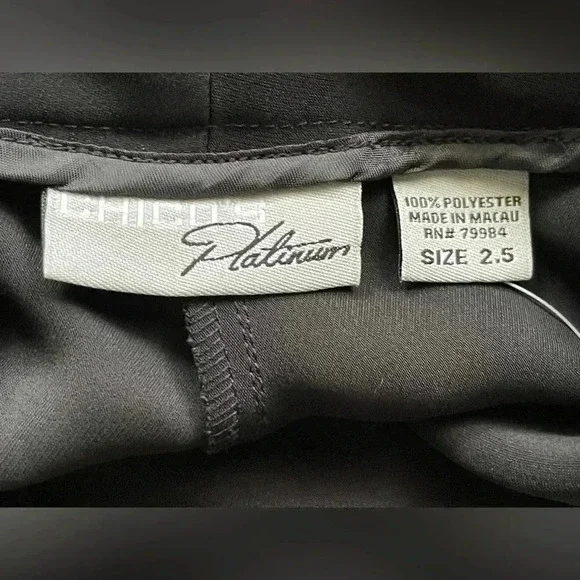 Chicos platinum black wide leg dress pants - Picture 8 of 9